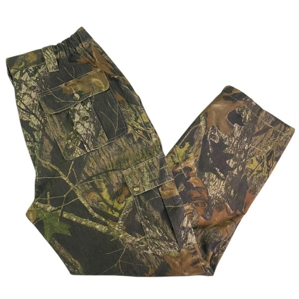 Browning Hunting Camouflage Cargo Pants Men's Size XL Camo Cotton Blend Outdoor